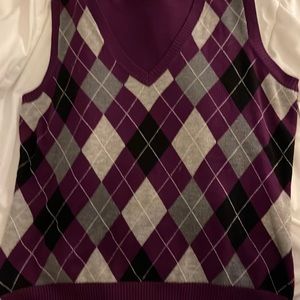 Thrifted purple sweater vest